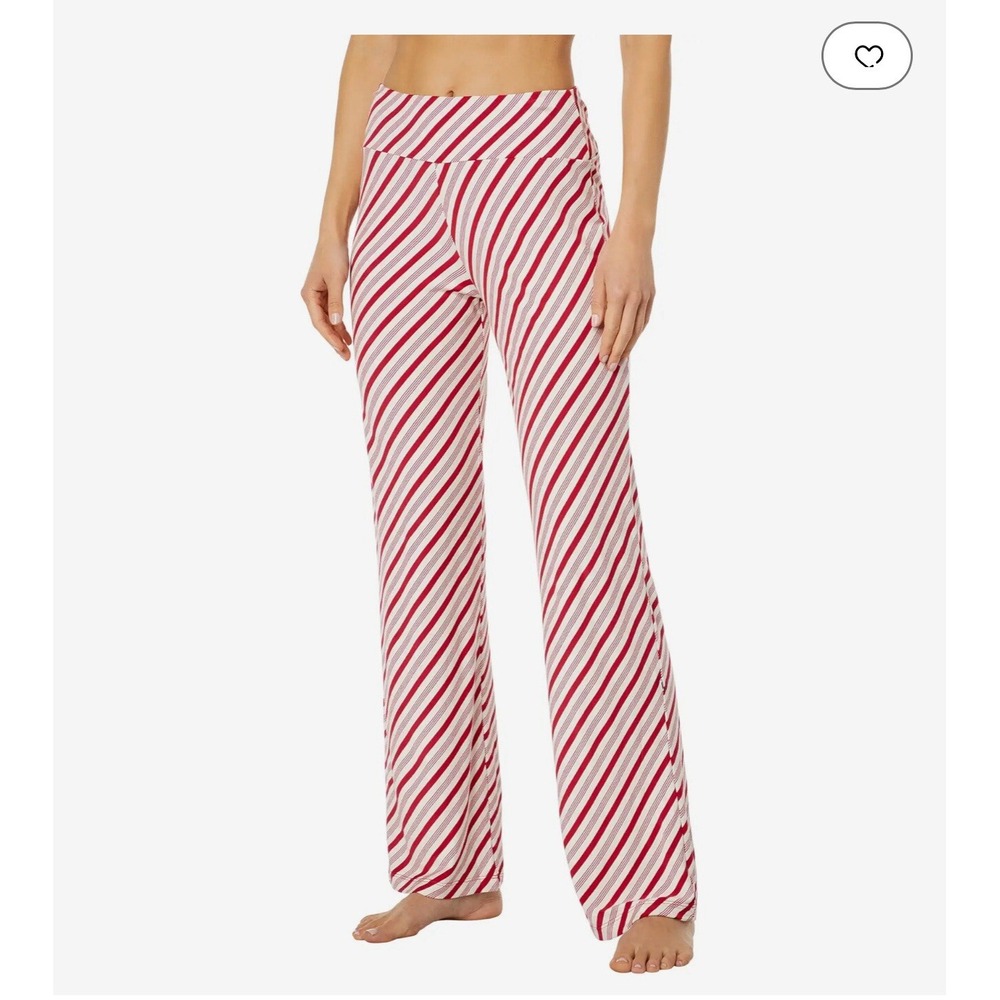 Kikee Lounge Pants Loosey Goosey Red/White Stripe Large